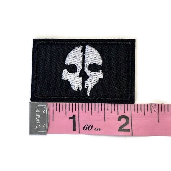 Ghost Skull Recon Biker Small Embroidered Patch - Picture 3 of 4